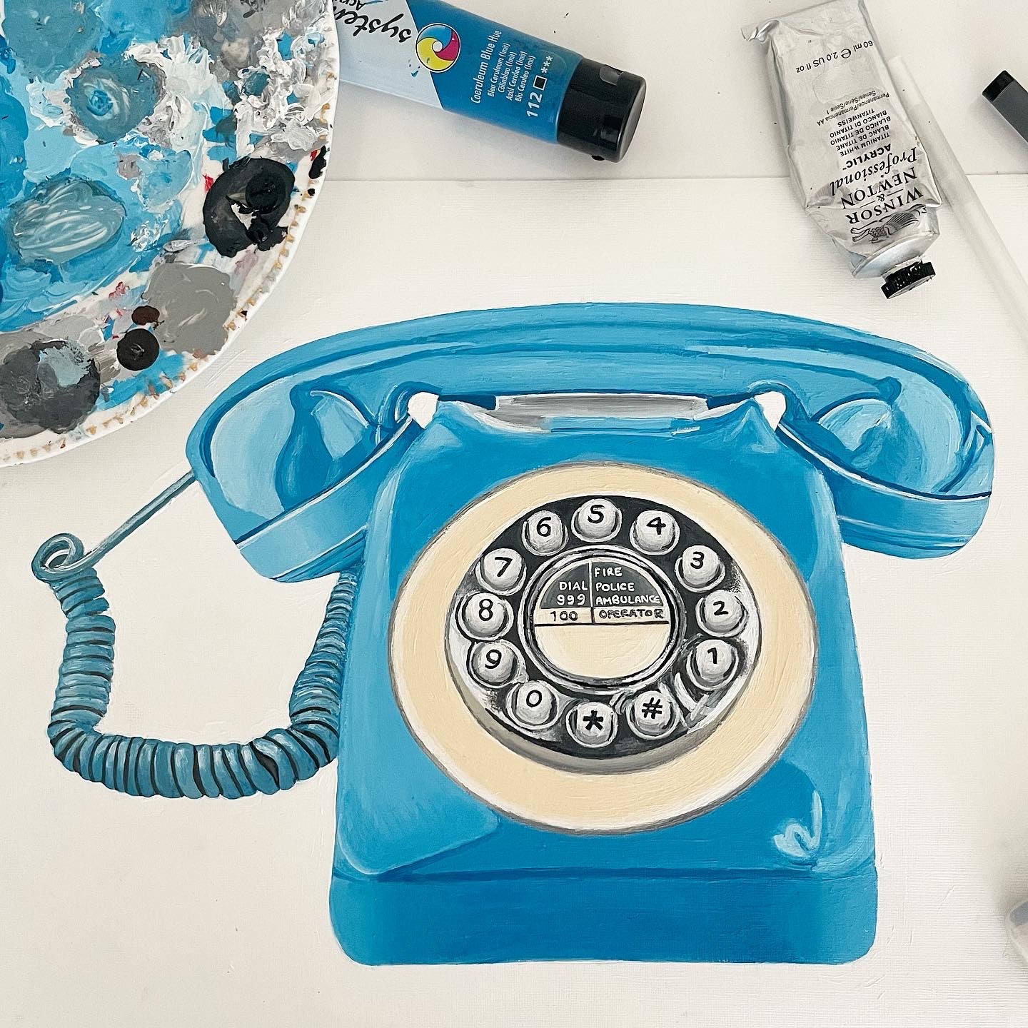 Retro Rotary Phone Limited Edition Giclée Fine Art Print