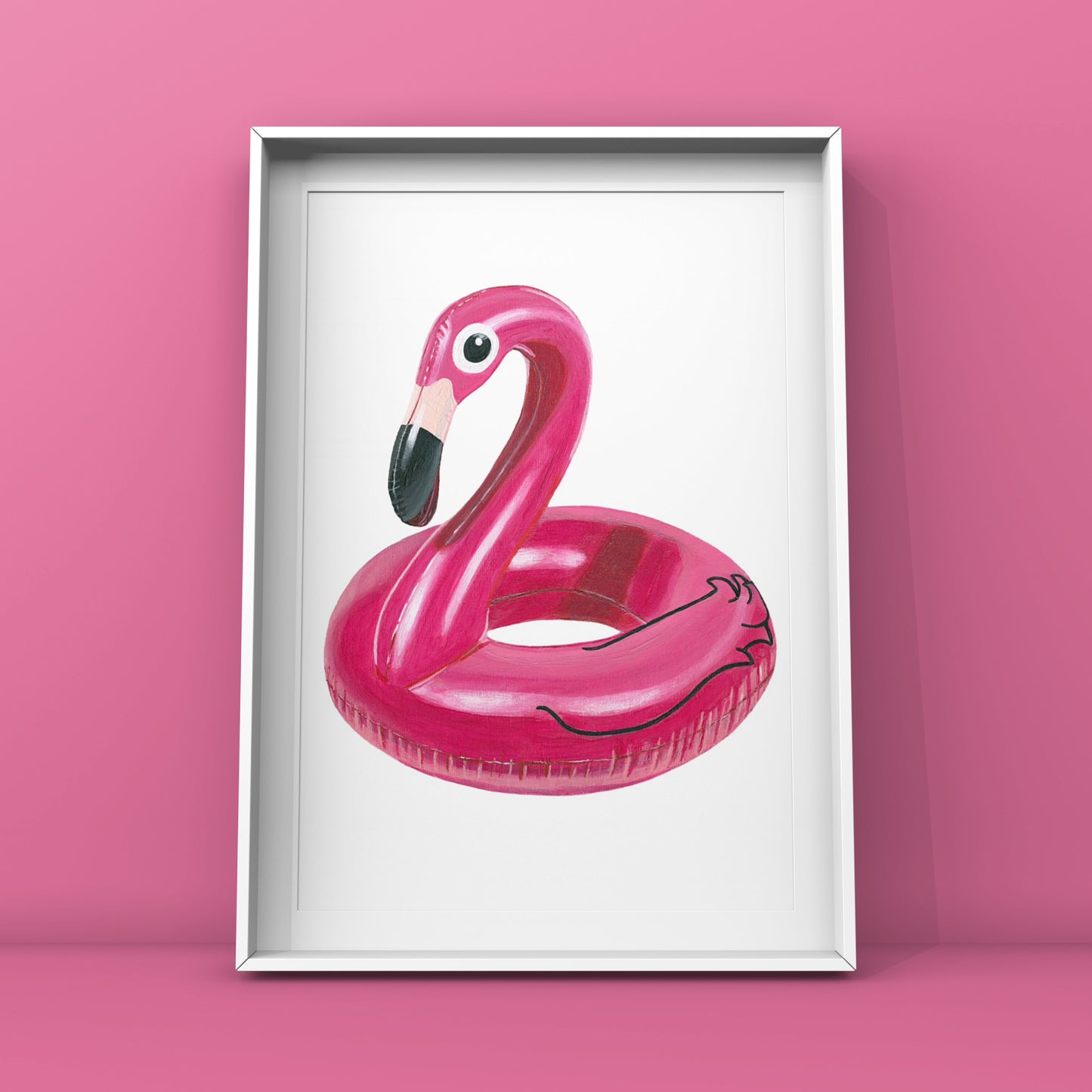 Flamingo Floaty Limited Edition Giclée Fine Art Print