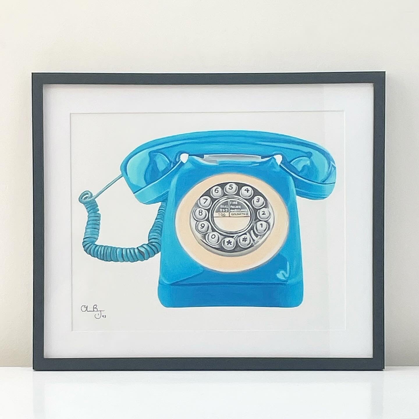 Retro Rotary Phone Limited Edition Giclée Fine Art Print