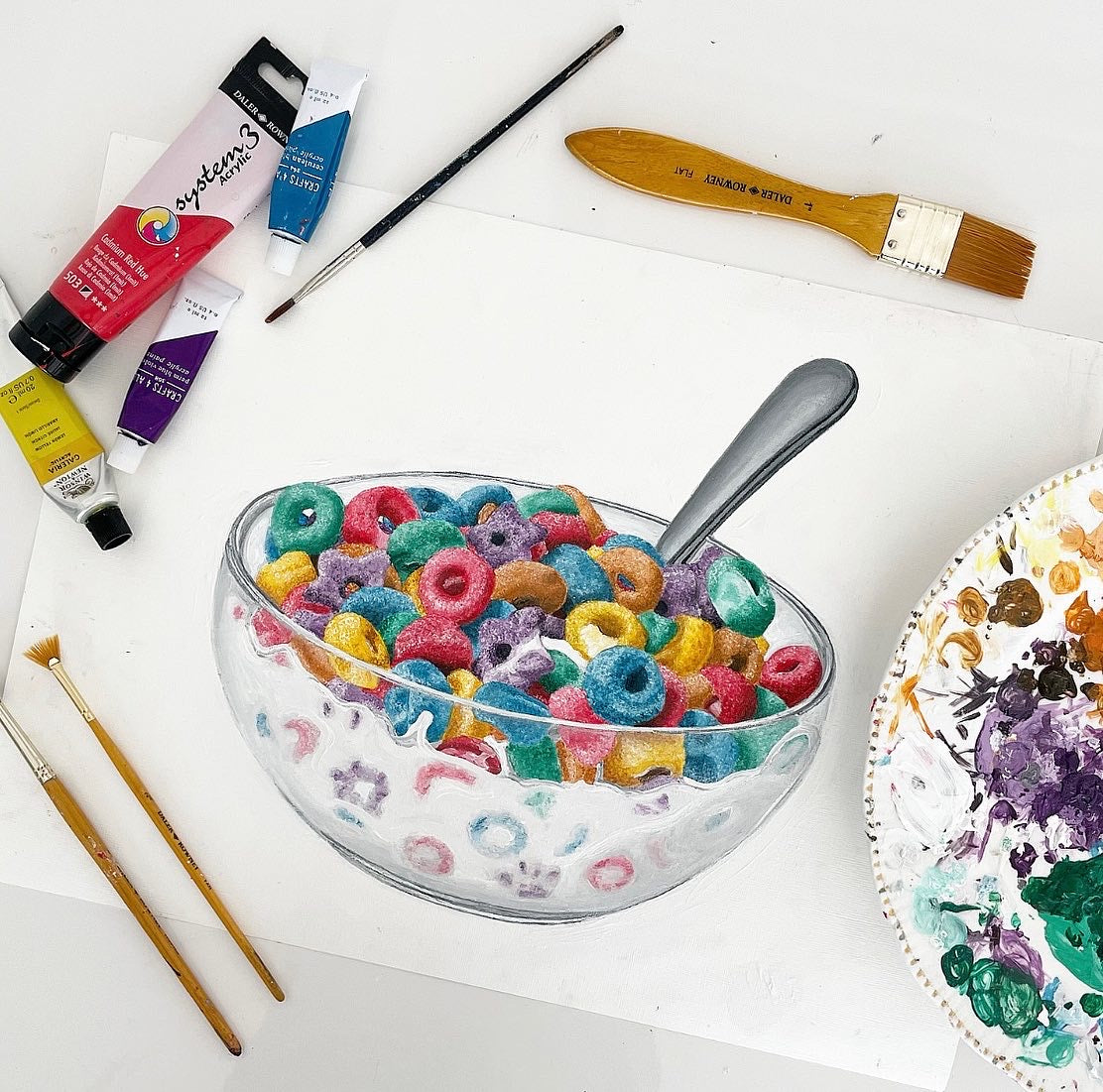 Bowl of Cereal Limited Edition Giclée Fine Art Print