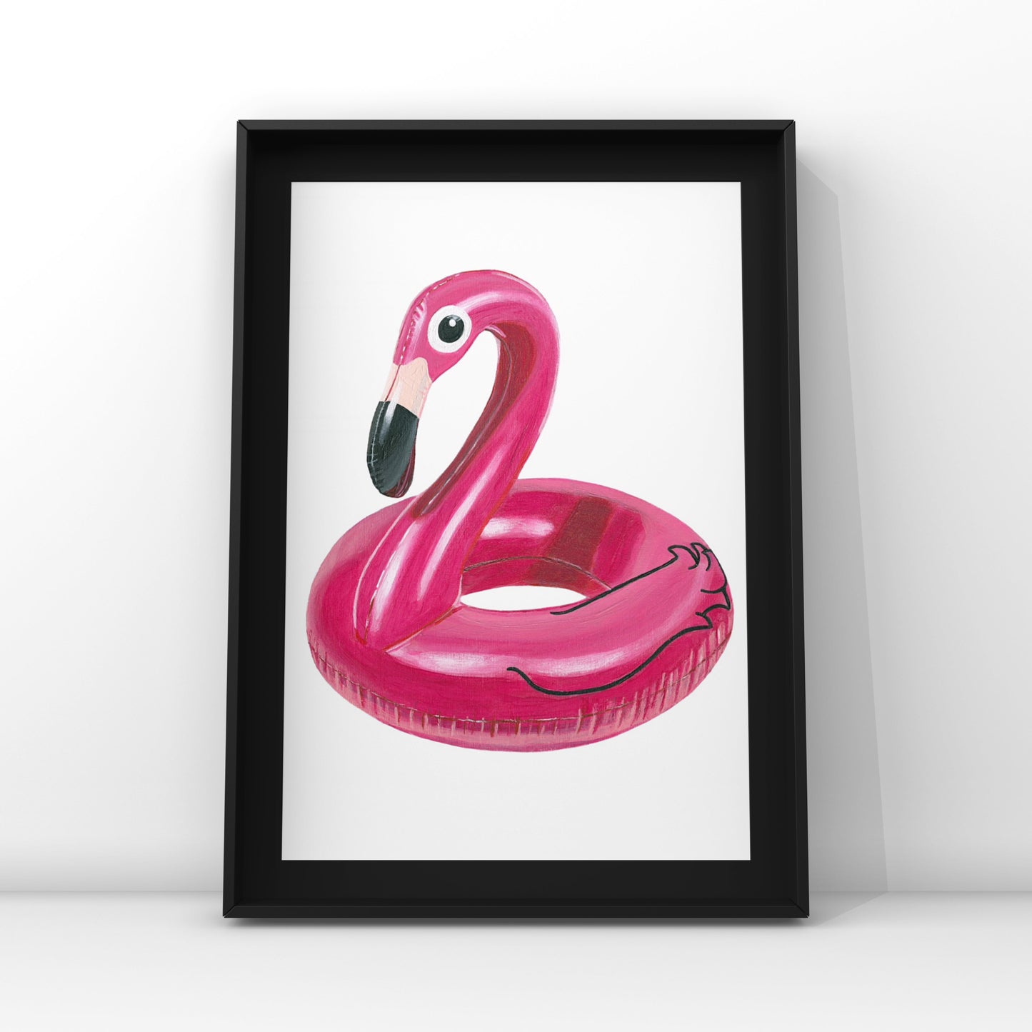 Flamingo Floaty Limited Edition Giclée Fine Art Print